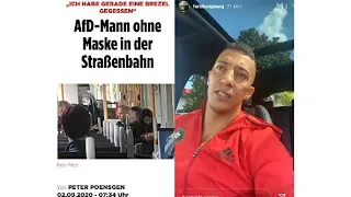 Farid Bang beleidigt AFD Politiker, der Ohne Maske in der Bahn war!!