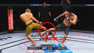 СЛОМАЛИСЬ НОГИ во ВРЕМЯ ЛОУКИКОВ ТОП 8 НОКАУТОВ в UFC 4