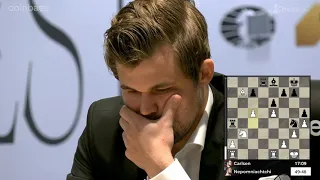 Magnus can't believe this blunder