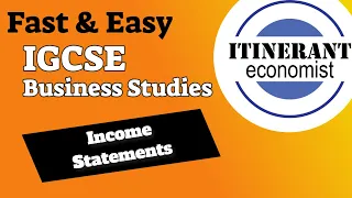 IGCSE Business studies 0450 - 5.3 - Income Statements