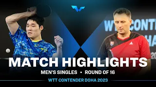 Jang Woojin vs Lubomir Pistej | MS R16 | WTT Contender Doha 2023