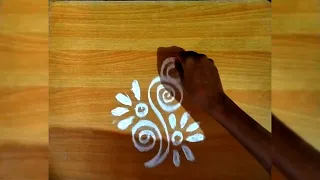 freehand Rangoli | simple & easy| #rangoli