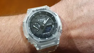 Casio G-Shock GA-2100SKE-7A - unboxing, recenzja, porównanie i przymiarka [PL]