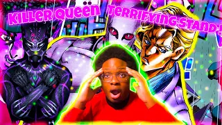 Non Jojo Fan Reacts The Most Terrifying Stands Killer Queen Reaction Jojo Bizarre Adventure Reaction