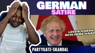 GERMAN TV DESTROYS UK - Boris Party Gate - Brexit - Corona | Heute show German Satire REACTION
