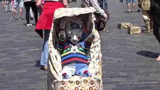 Busker @ Prague -little baby busker @ Praga giugno 2015