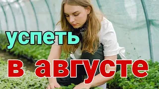 Что СЕЯТЬ / САЖАТЬ в августе и как повысить плодородие земли после сбора урожая