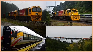 Chasing KiwiRail's Freight and Passenger Trains on the NIMT ~ 20/04/2024 (HD)
