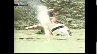 Rescue Helicopter accident in Taiwan - crash into water!