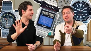 Two Watch Nerds Fight Over Seiko Divers, Weird Vintage, The Best Rolex Daytona, etc. | Plus or Minus