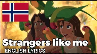 Tarzan  - Strangers Like Me [Norwegian] HD - English Lyrics/Translation