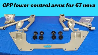 CPP lower control arms kit install for 1967 nova