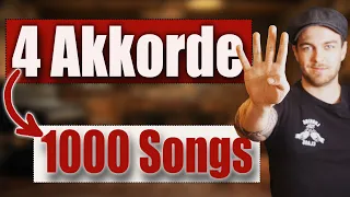 Wie du mit 4 Akkorden 1000+ Songs spielen kannst | Gitarren Tutorial Anfänger