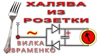 ВИЛКА АВРАМЕНКО  Бесплатное электричество из розетки. Халява!