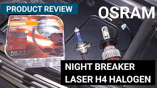 OSRAM NIGHT BREAKER LASER Product Review Comparison LED bulb Dark Tint Navara Np300 Shopee Lazada