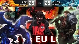 [PLAY] LCK vs EU LCS | LoL All-Star Event 2016 Day 3 | Faker Galio! xPeke Garen!