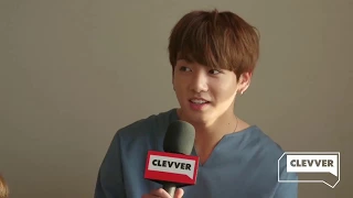 Jungkook, J-Hope, and V Sings Their Favorite Bieber Song || BTS Interview With Clevver News