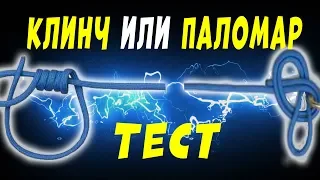 Клинч или Паломар!Какой узел крепче?Тест.