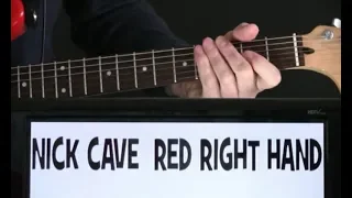 Nick Cave Red Right Hand Guitar Chords Lesson & Tab Tutorial with Bass from Peaky Blinders