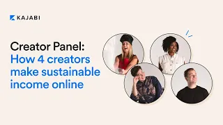 Creator Panel: How 4 creators make sustainable income online