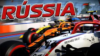 F1 2020 - MODO CARREIRA - GP RÚSSIA - BRIGAS ENTRE OS MOTORES FERRARI - EP 17