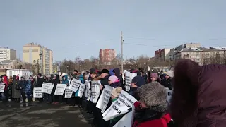 Митинг обманутых дольщиков Речелстроя 2 марта (сокращенная версия)