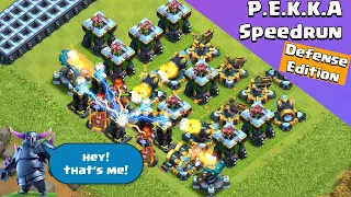 Max Level P.E.K.K.A Speedrun | Defense Edition | Clash of Clans