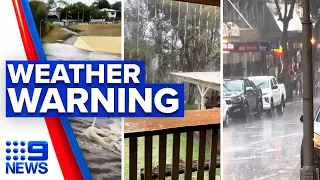 Severe storms lash Queensland | 9 News Australia