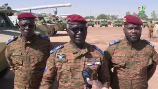 Le Président du Faso, le Capitaine Ibrahim TRAORE remet un lot de matériel lourd à l'Armée