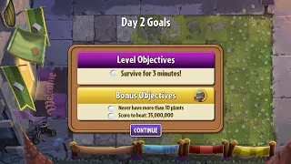 PvZ 2, Penny's Pursuit, Week 12: Level 2, Extra Hot (3 Chilies), All Objectives!