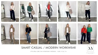 How to Style Modern Work Wear / Smart Casual Outfits. Styling Mistakes to Avoid. Size 14 & 10.