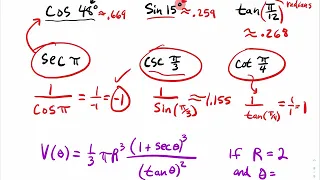 1.2.6 How to Use TI-84 to Find Approximate Values of Trigonometric Functions