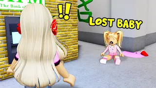 I Adopted Lost Babies! I Changed Their Lives! *Full Story* (Roblox Bloxburg)