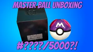 #????/5000?! Pokémon 25th Anniversary Master Ball Unboxing.