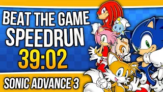 [Former WR] Sonic Advance 3 - Beat the game Speedrun in 39:02
