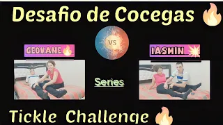 Desafio de Cocegas 🔥 GEOVANE VS IASMIN (Tickle Challenge 💥) Serie, COCEGAS na coxa 🤭 ELA DESISTIU ?😱