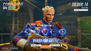 25K DMG! GALE SOLDIER 76 SEASON 10 TOP 500 GAMEPLAY OVERWATCH 2