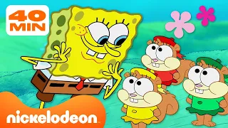 SpongeBob | NAJLEPSZE rodzinne chwile SpongeBoba! | 50-minutowa składanka