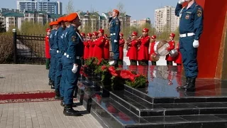 В Казани почтили память погибших сотрудников пожарной охраны.