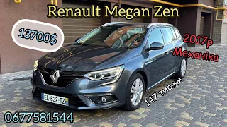 Супер Renault Megan4 ZEN, 2017g, 1.5 k9k 110ps, 147 km, 13700$