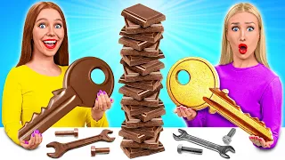 Real Food vs Chocolate Food Challenge #6 by Multi DO Challenge