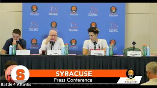 Syracuse Postgame Press Conference - Battle 4 Atlantis vs. ASU