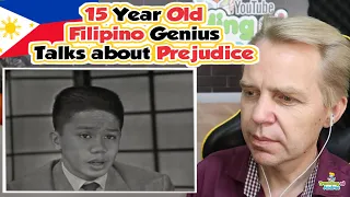 15 Year Old Filipino GENIUS from 1956 Talks about Prejudice during the Exchange Student Program