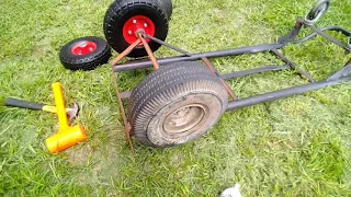 Fastest way to remove handtruck dolly wheel