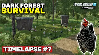 EGGSELLENT ADDITION TO THE FARM!! [Dark Forest Survival] FS22 Timelapse # 7