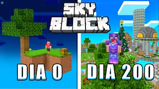 Sobrevivi 200 Dias no SKYBLOCK COM LGGJ - Minecraft O FILME