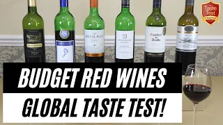 RED WINE TASTE TEST COMPARISON! | Best BUDGET MERLOT in the World? | France vs US, NZ, OZ, Chile, SA