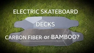 DECKS FOR DIY. CARBON FIBER OR BAMBOO?