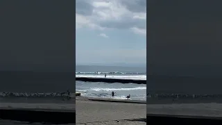 【台風4号うねり】湘南鵠沼海岸 オフショア 肩サイズ Typhoon swell in Shonan Kugenuma Beach Japan サーフィン 2022/7/8