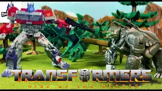Transformers Rise of the Beast -Optimus Prime vs Optimus Primal [Stop Motion Film Part 4]